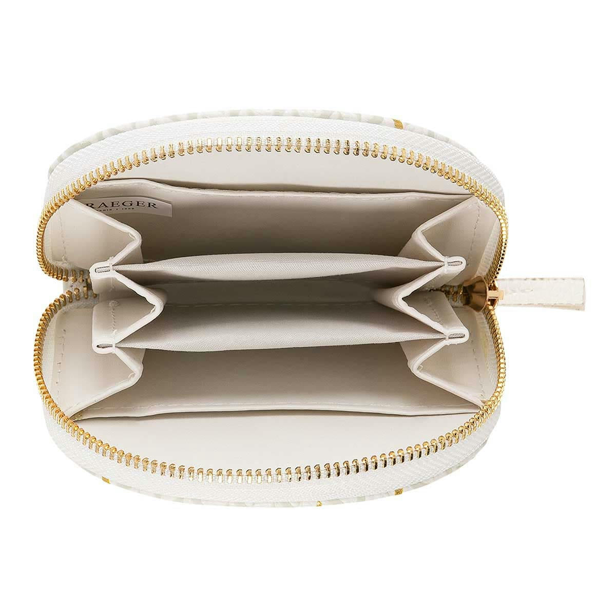 - Porte-monnaie - Blanc Et Doré