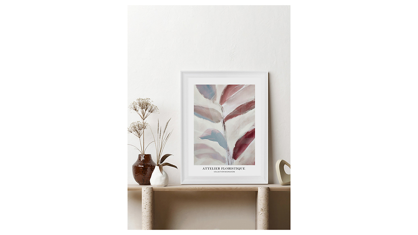 Obraz w ramie Ombre Plant 58x78 cm