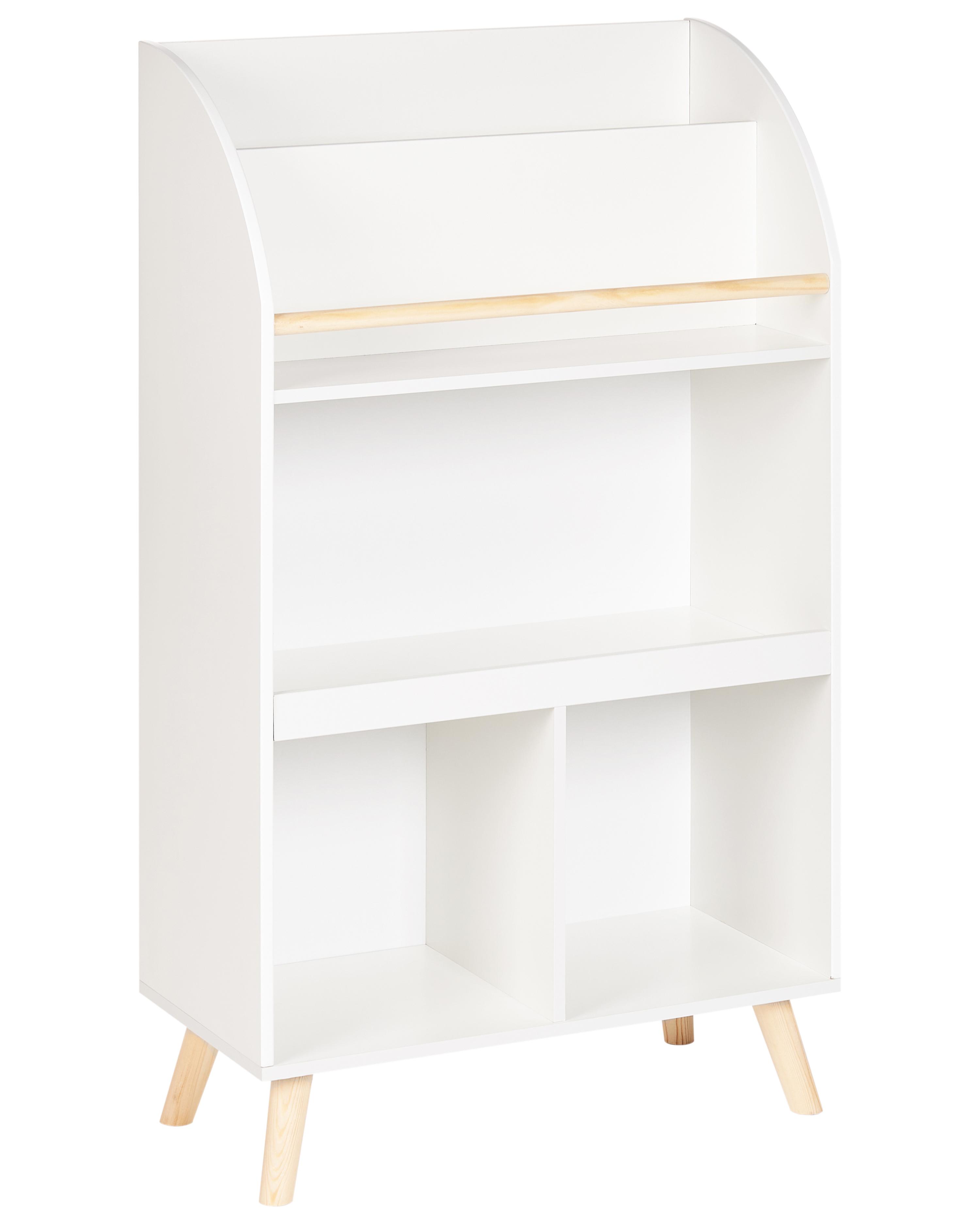 3 Tier Bookcase LILOET 102 cm White