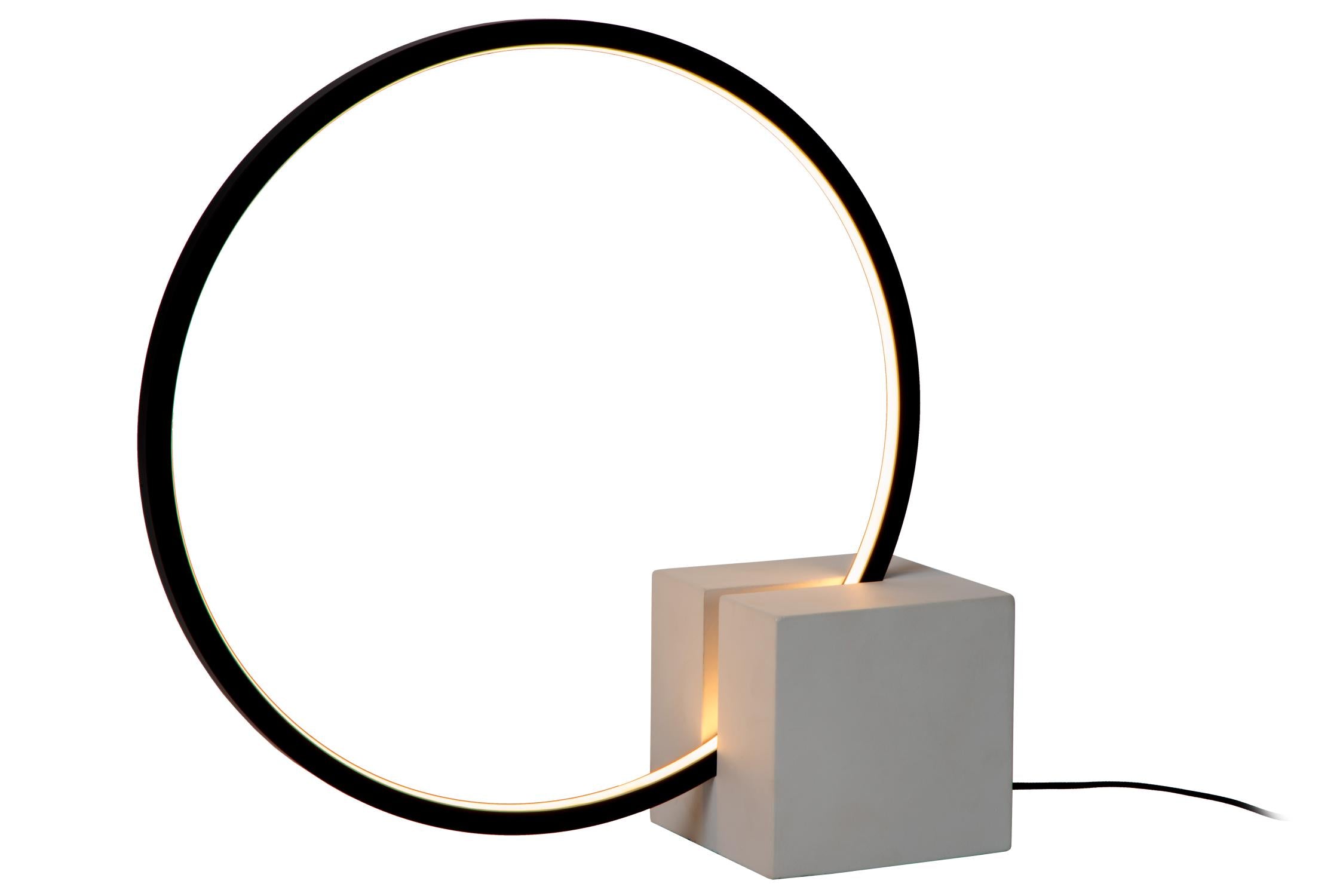 Lucide CIRKELIS Tafellamp - Zwart