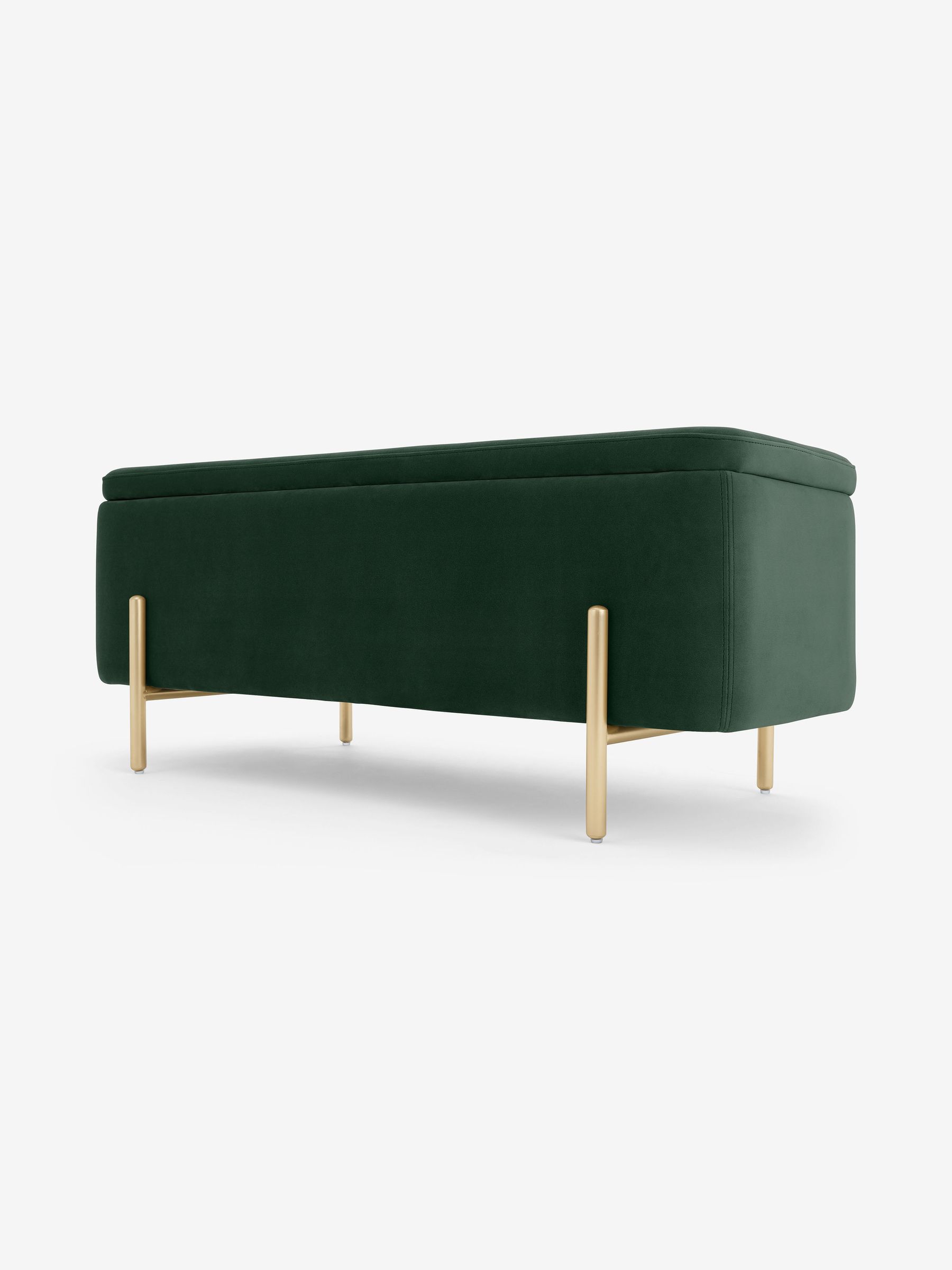 Asare Storage Ottoman Bench in Green