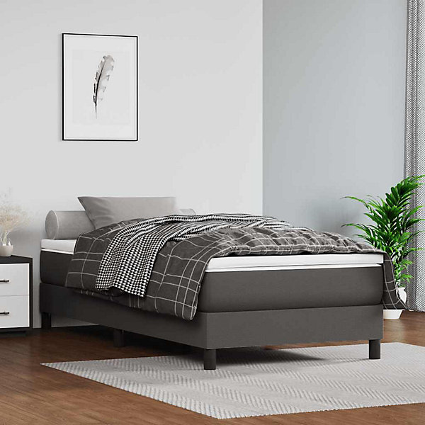 Matelas à ressorts ensachés pour enfants fermeté moyenne 80x160 cm similicuir vidaXL
