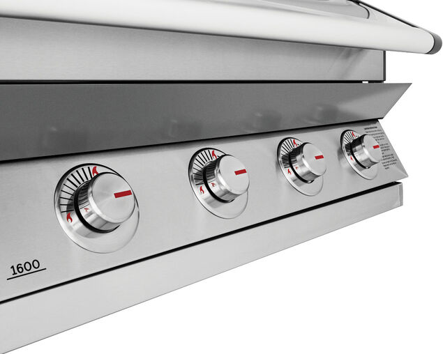 BeefEater 1600 Series 5 Burner Stainless Steel Build In BBQ