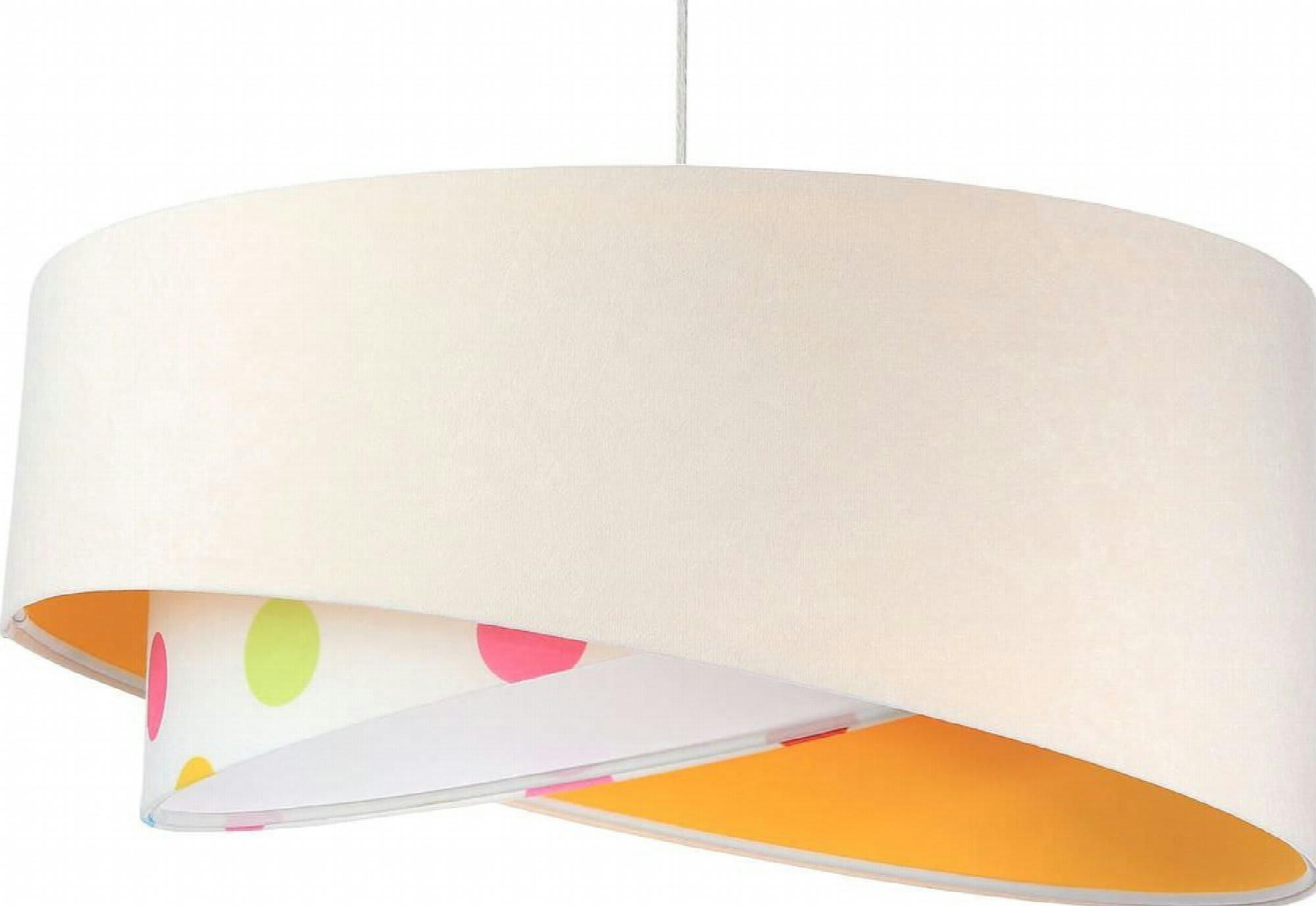 GALAXY - Suspension Tissu Jaune 50x50x105 cm