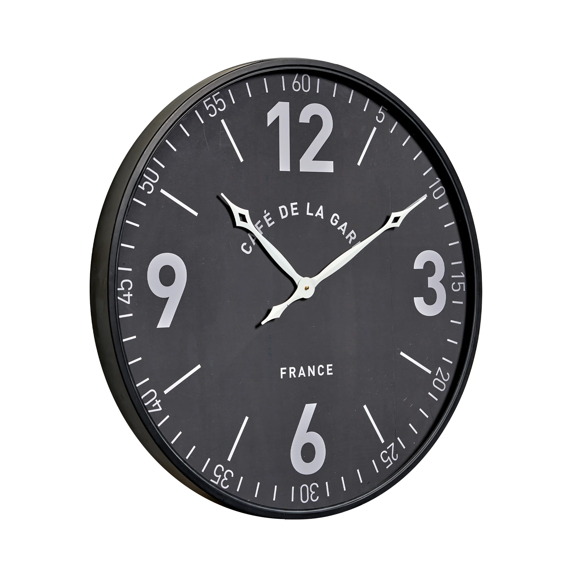 4MURS Horloge CAFE DE LA GARE coloris noir