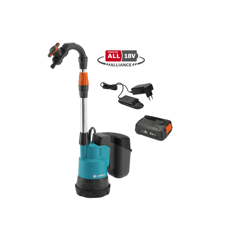 Pompe pour collecteur d'eau de pluie sur batterie 2000/2 18 V GARDENA