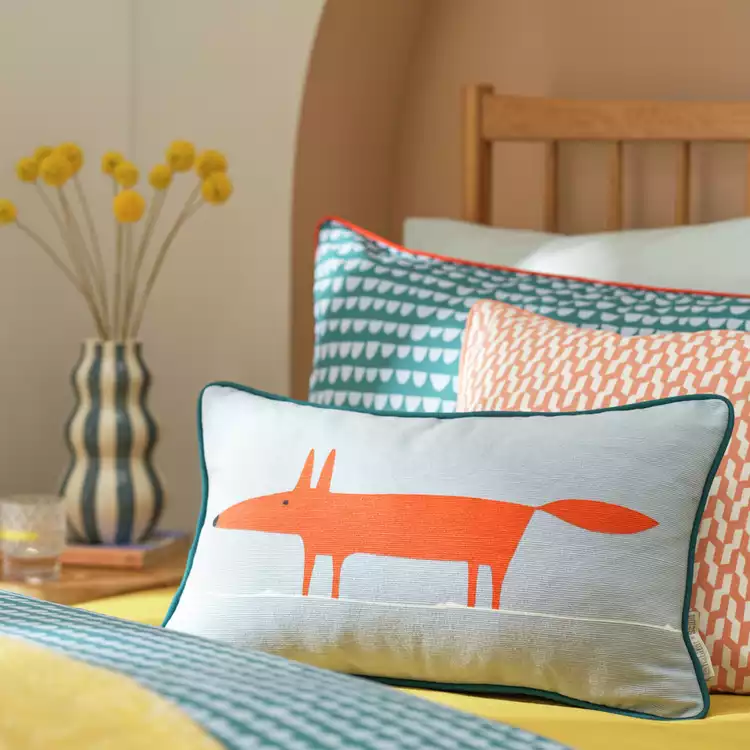 Habitat x Scion Mr Fox Cushion - Multicoloured - 50x30cm
