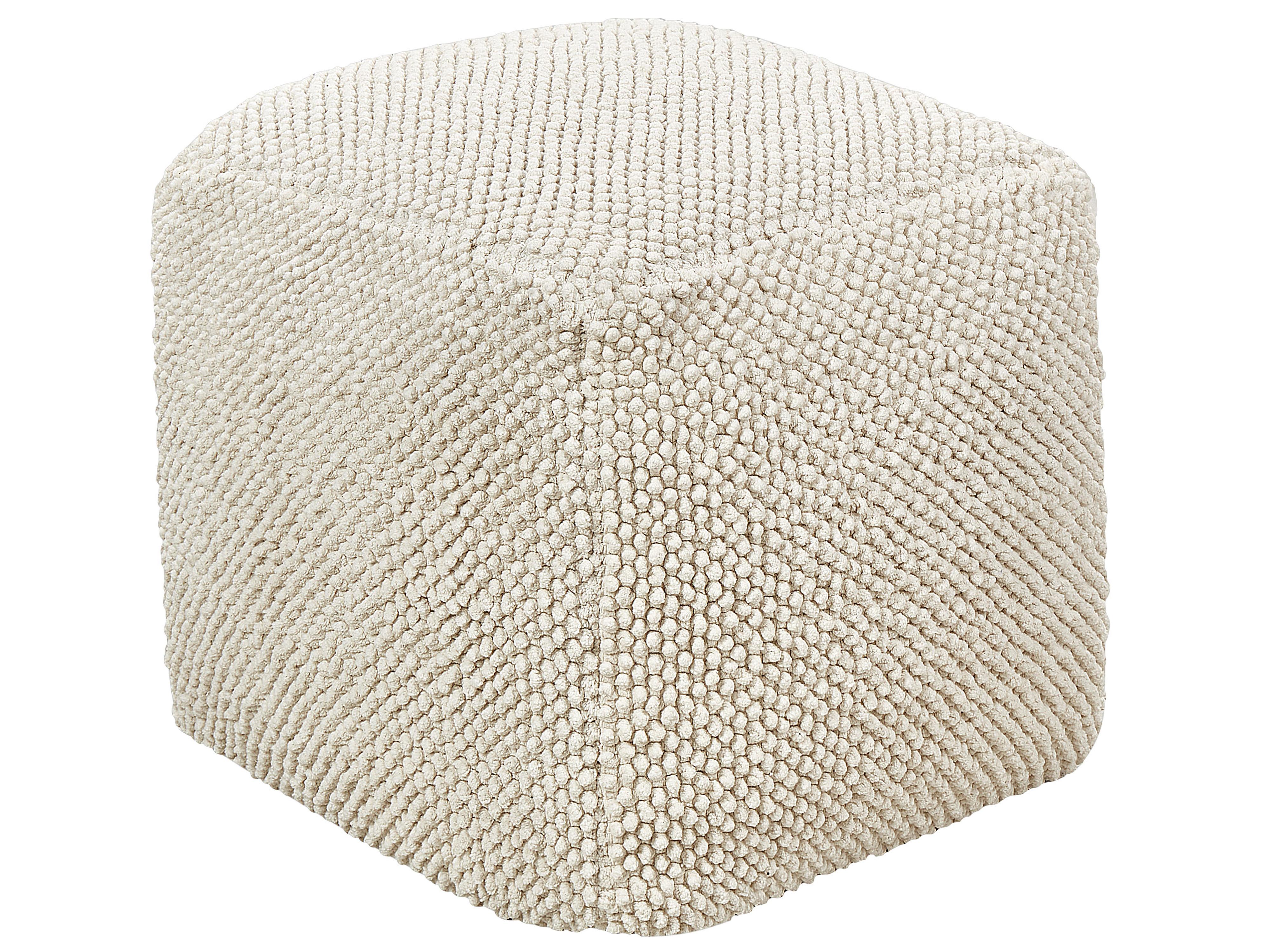 Pouffe JOARA Cotton Beige