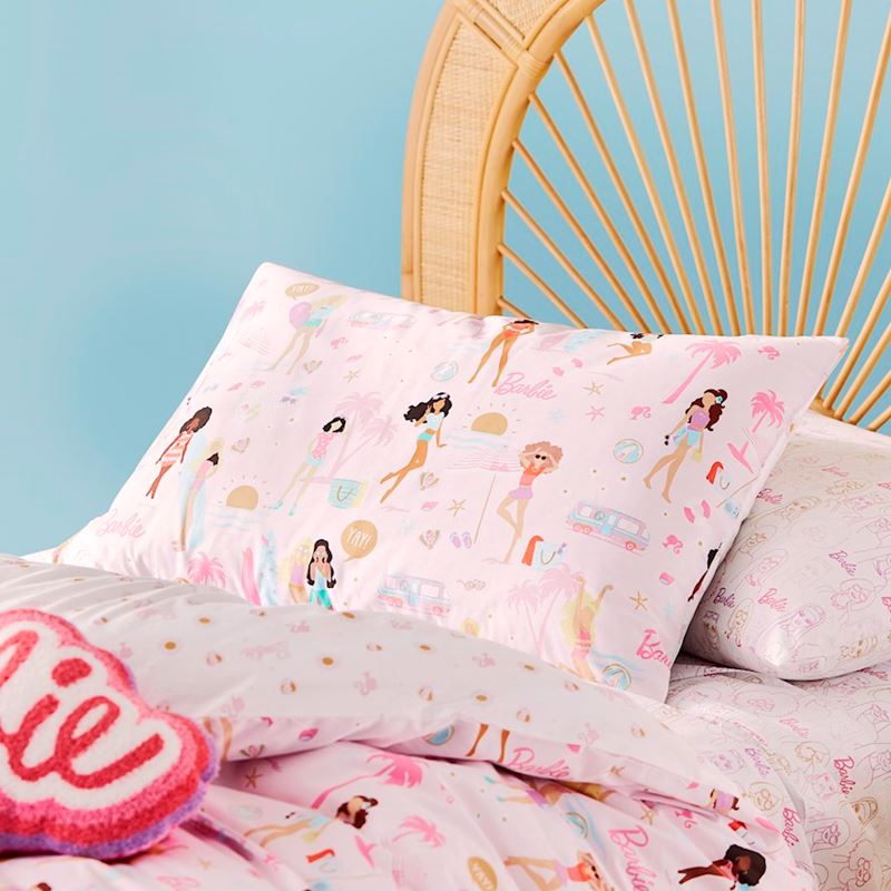 Barbie California Dreams Pink Quilt Cover Set