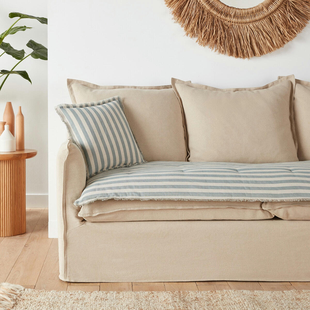 Matelas d'assise lin/coton, Octavine