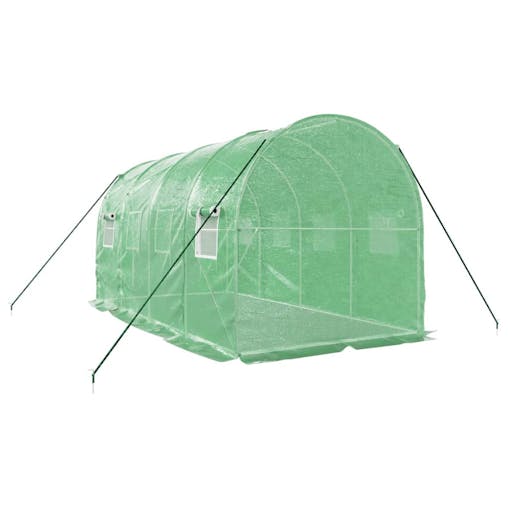 NNEVL Greenhouse with Steel Frame Green 8 m&sup2; 4x2x2 m