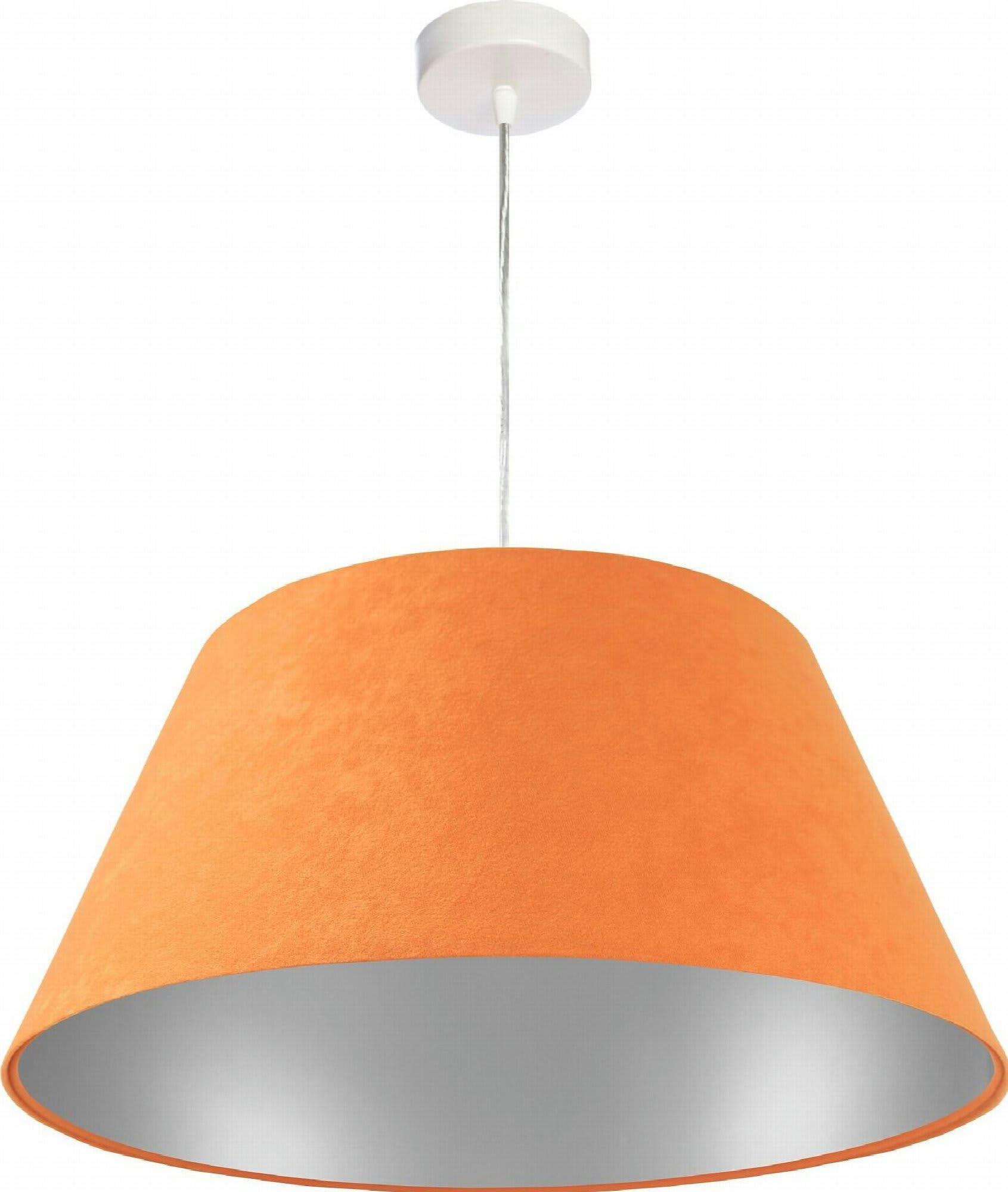 BIG BELL - Suspension Tissu Orange 50x50x102 cm