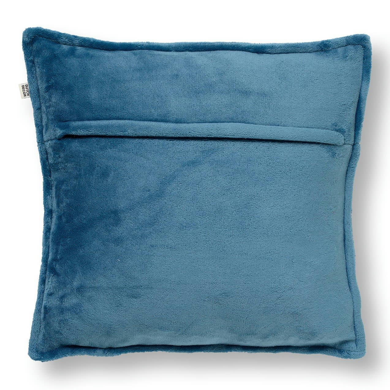 - Housse de coussin bleu en velours-45x45 cm uni
