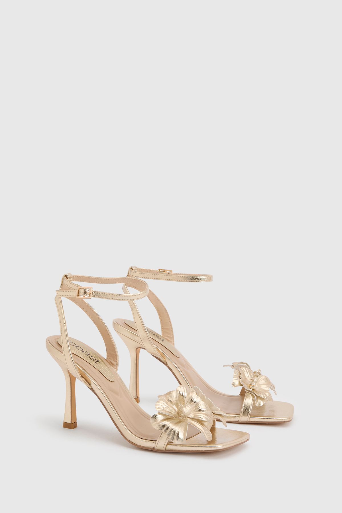 Coast Primrose Faux Leather Corsage High Stiletto Heeled Sandals