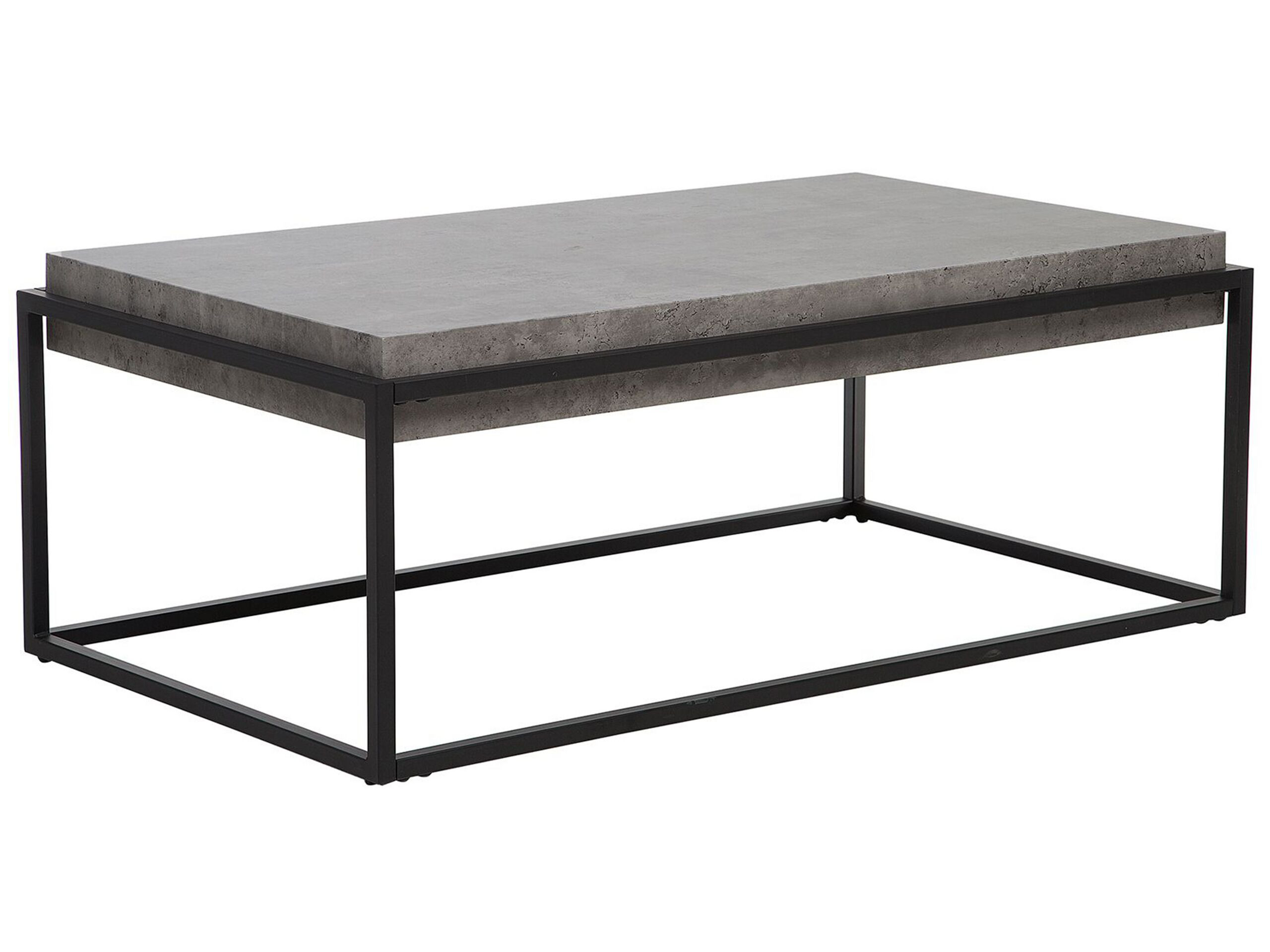 Stolik kawowy 104 x 61 cm szary beton