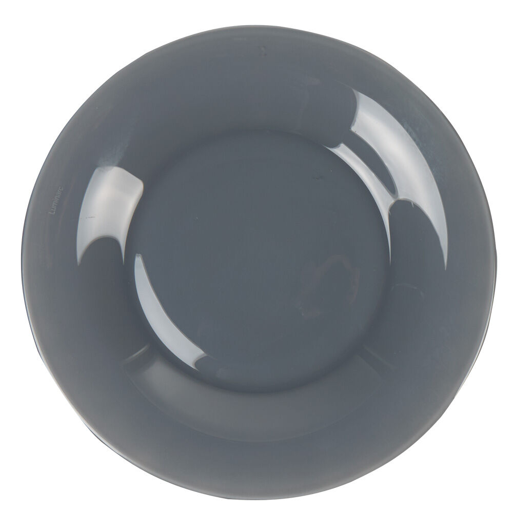 Assiette à dessert ronde verre Luminarc Zana gris Ø20cm