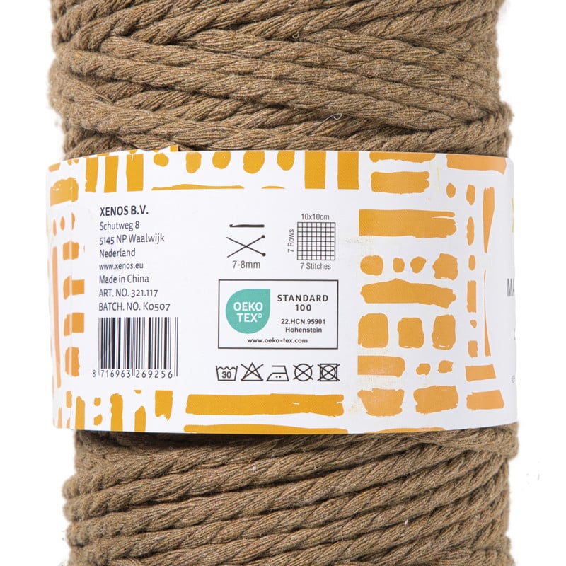 Garen macram&eacute; - beige - 500 gram - 100 meter