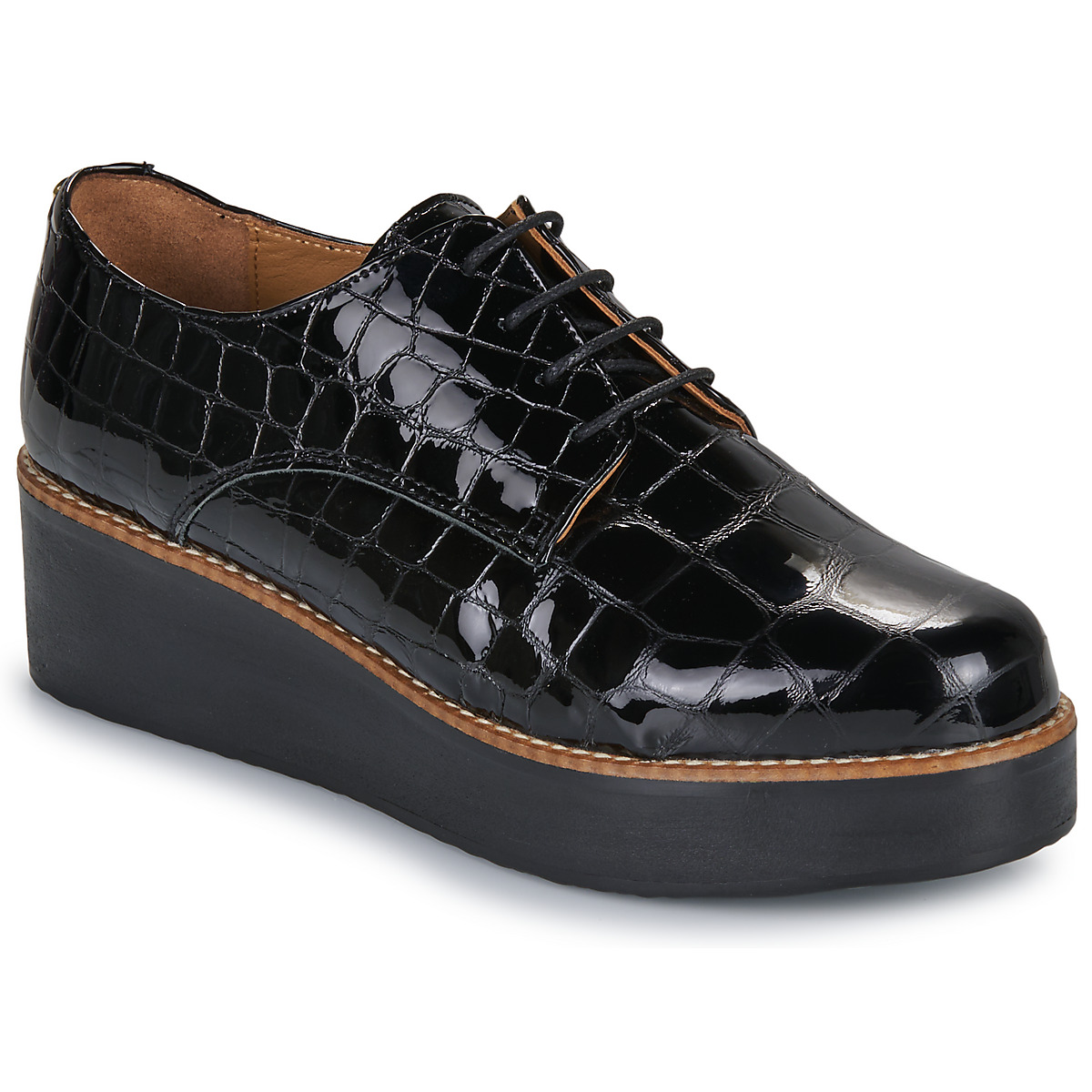 Fericelli - NENSEE - Black / Croc / Varnish