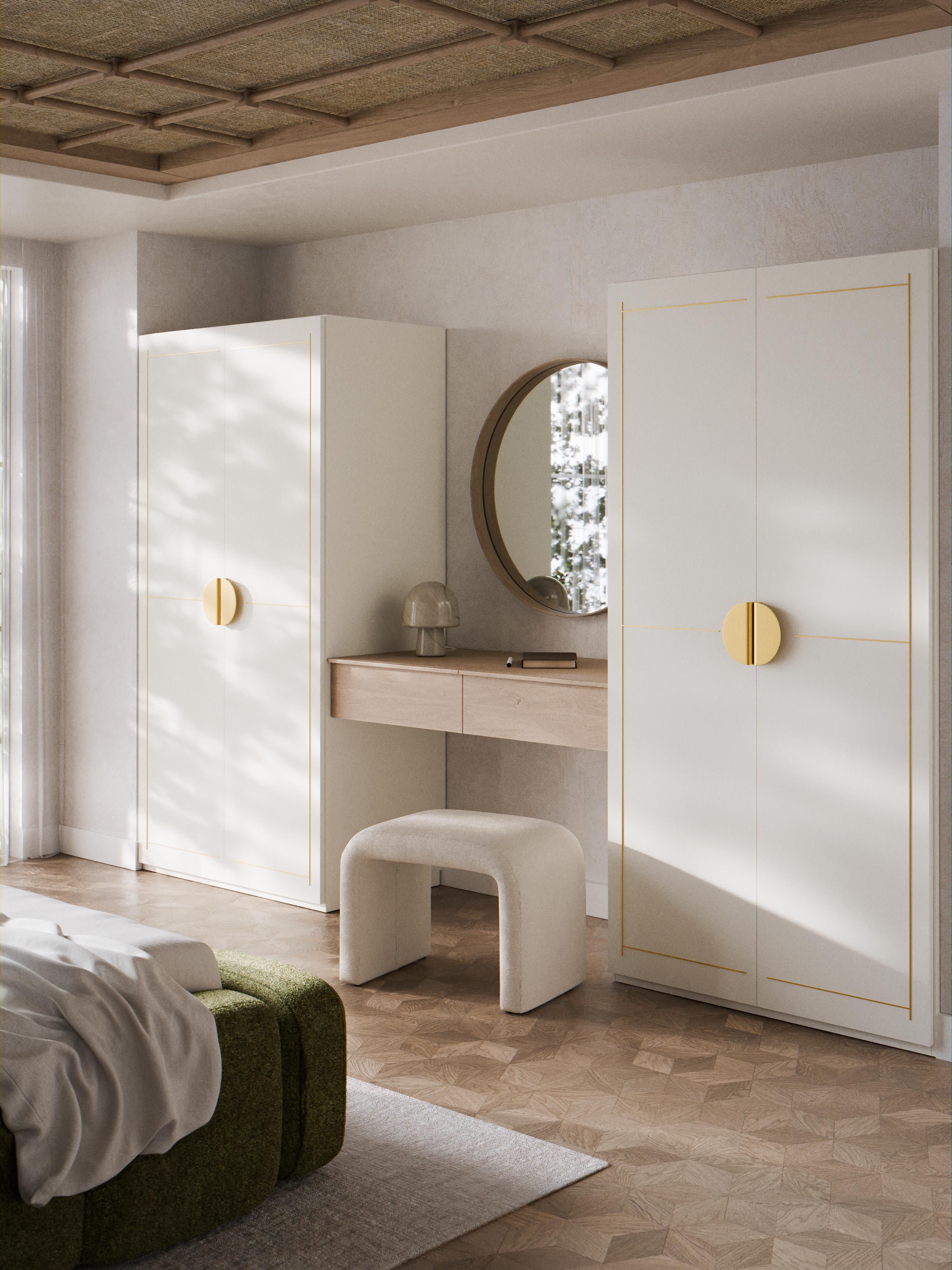 Modularer Drehtürenschrank Denise, 100 cm Breite, in verschiedenen Größen