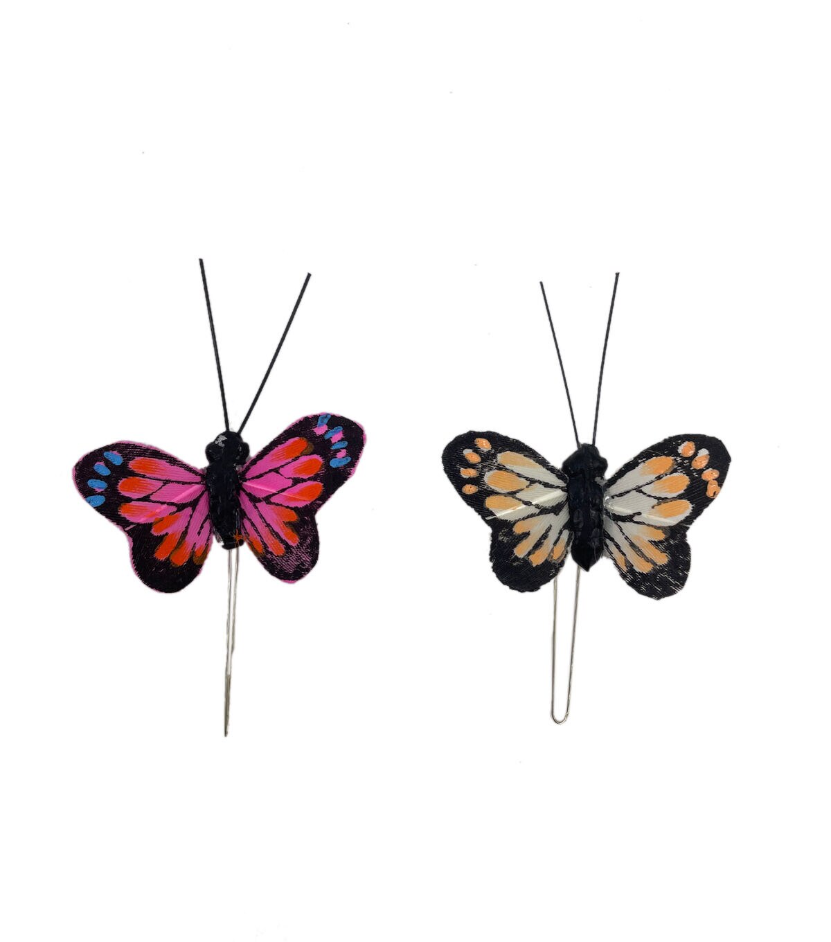 2pk Small Feather Monarch Butterflies by Bloom Room