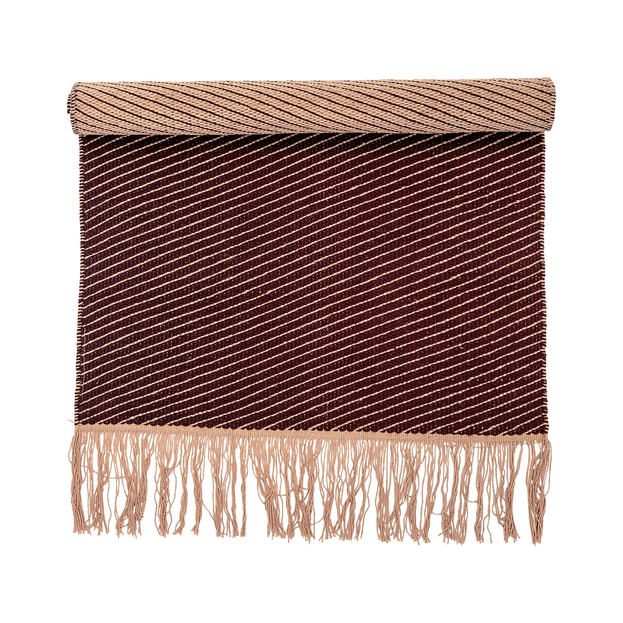 VENESSA - Tapis rouge coton 60x120