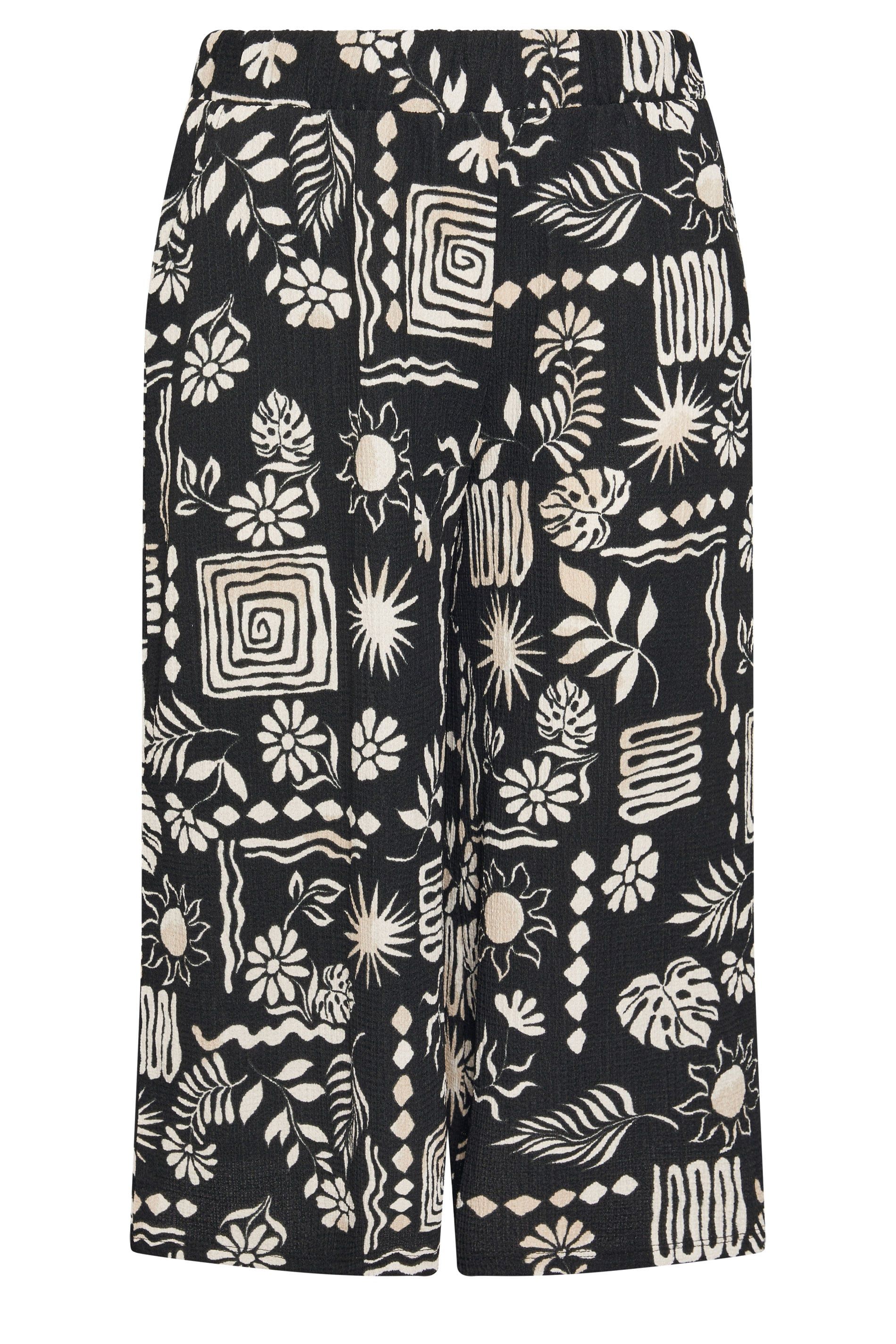 Yours Printed Textured Culottes