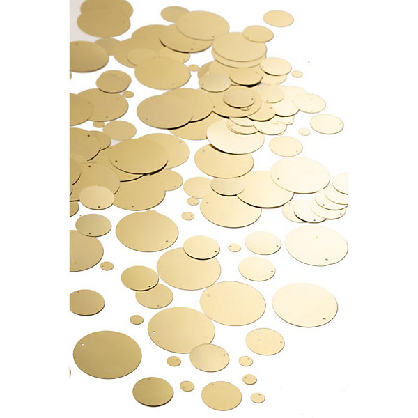 Paquet de 1000 sequins en plastique doré