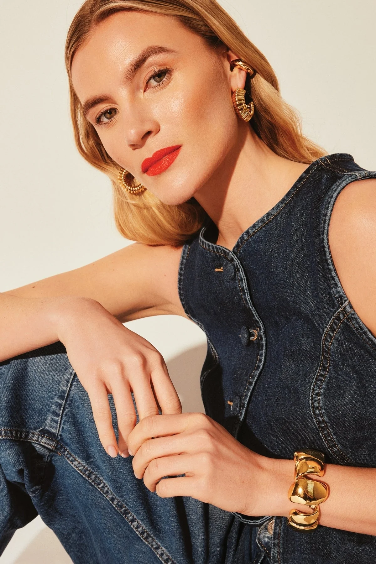 Glamour Gold Hoop Earrings