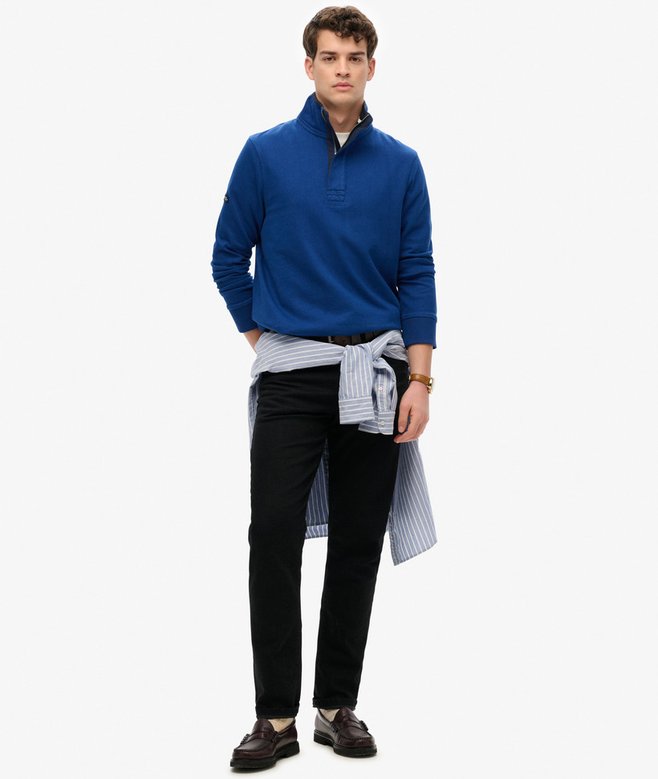 Cotton Classics Jersey Half Zip Sweatshirt