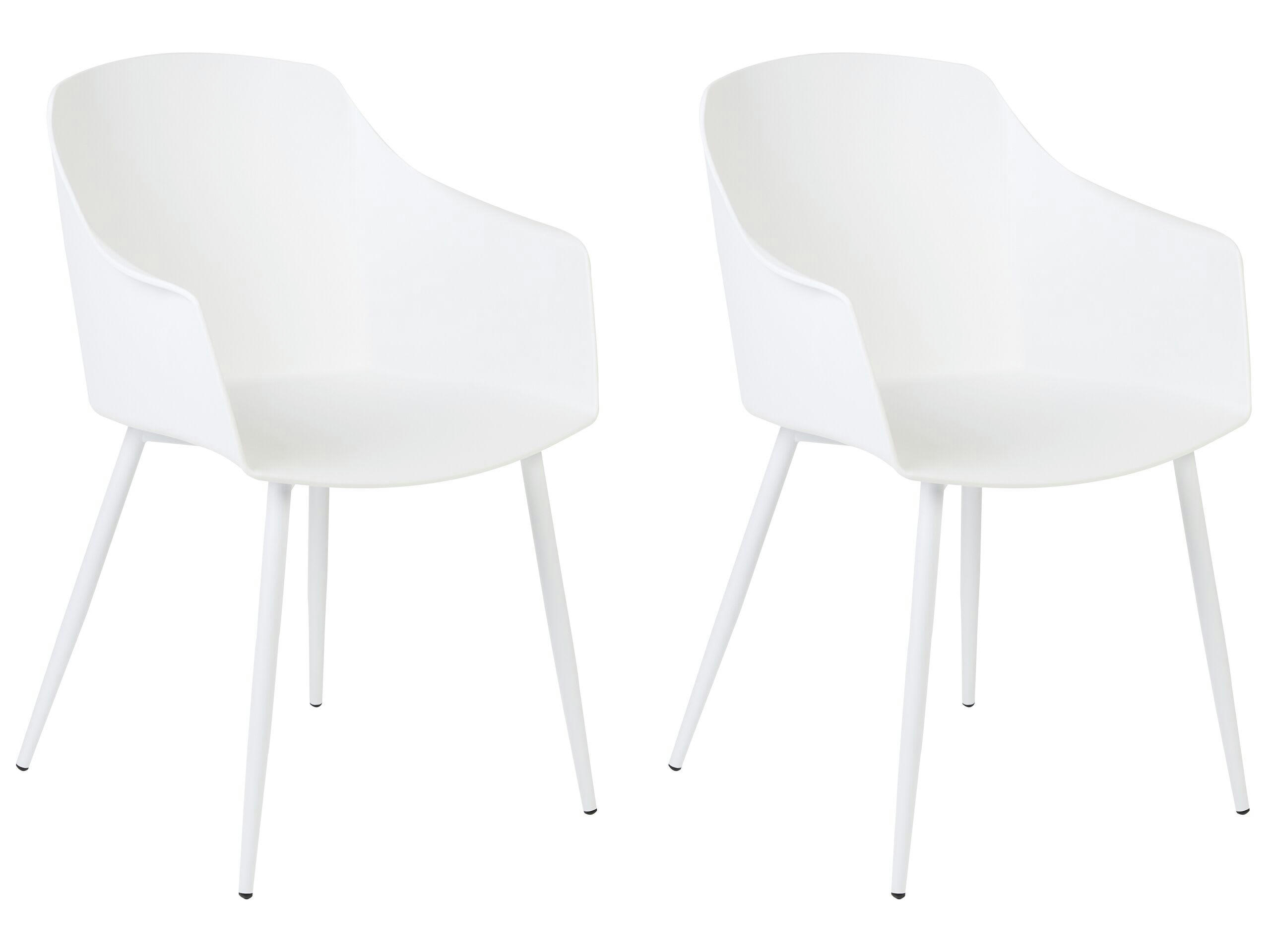 FONDA - Lot de 2 chaises blanches