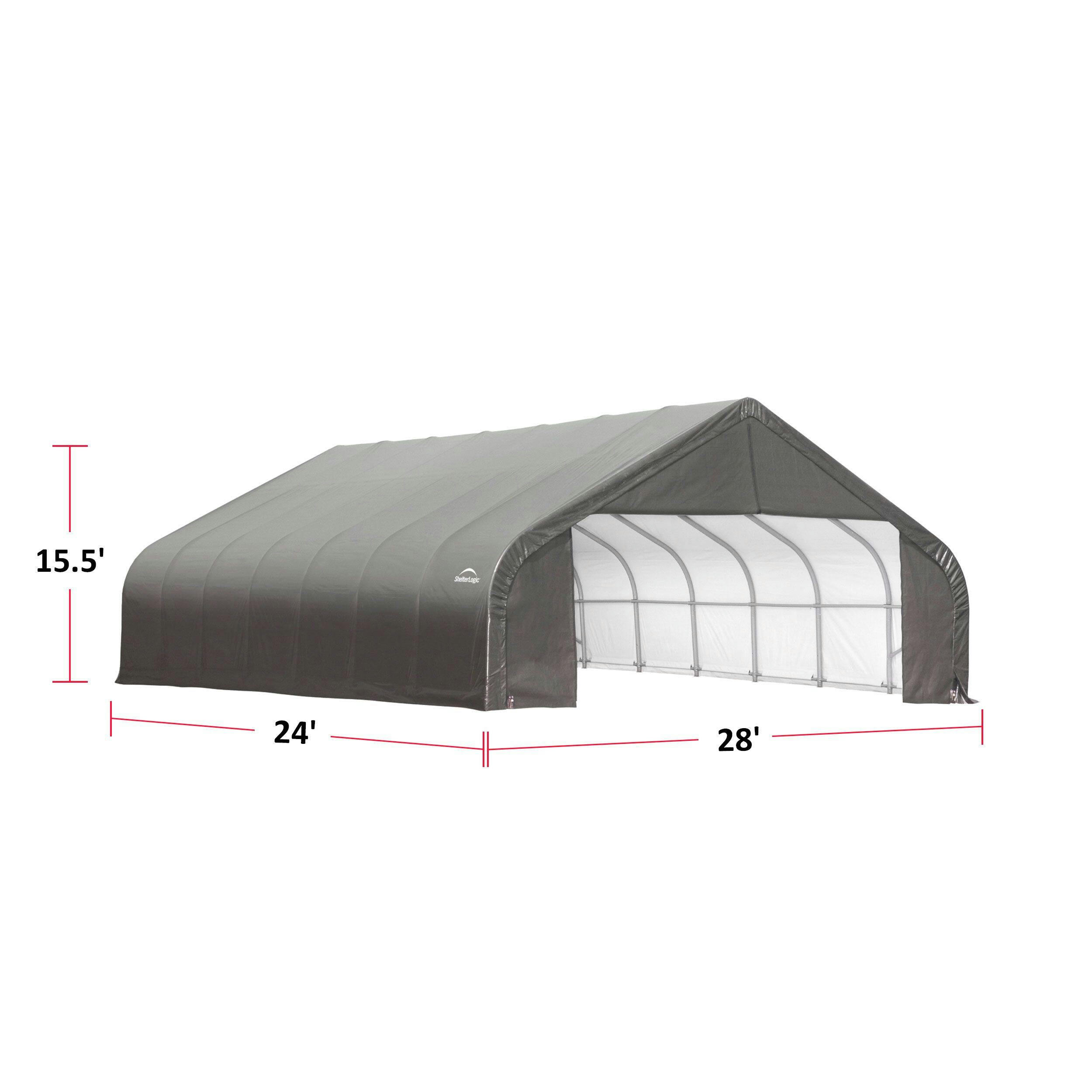 ShelterLogic Peak Style Shelter, 30-ft x 24-ft x16-ft