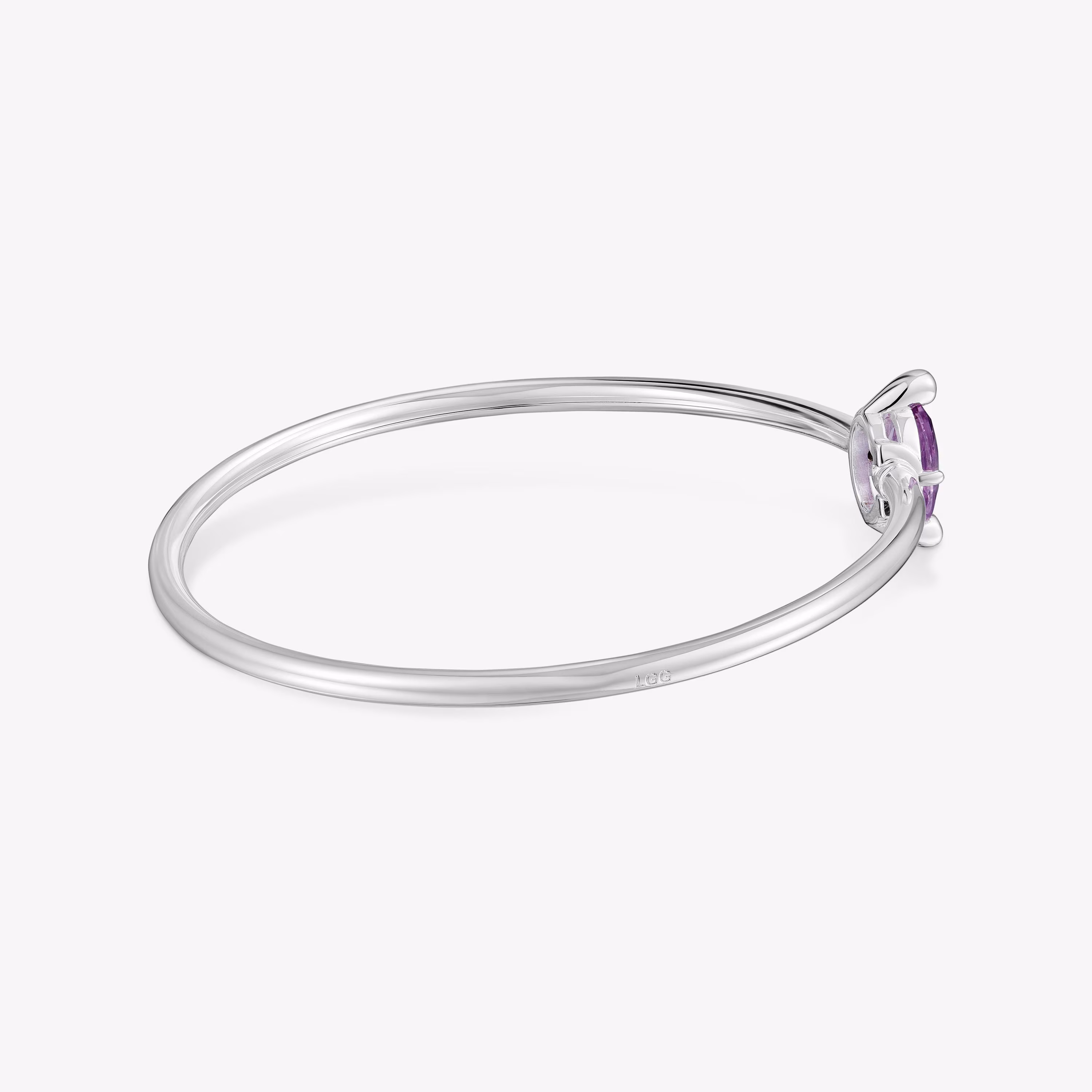 Pulsera esclava de plata y zafiro lila creado en laboratorio TOUS Color LGG