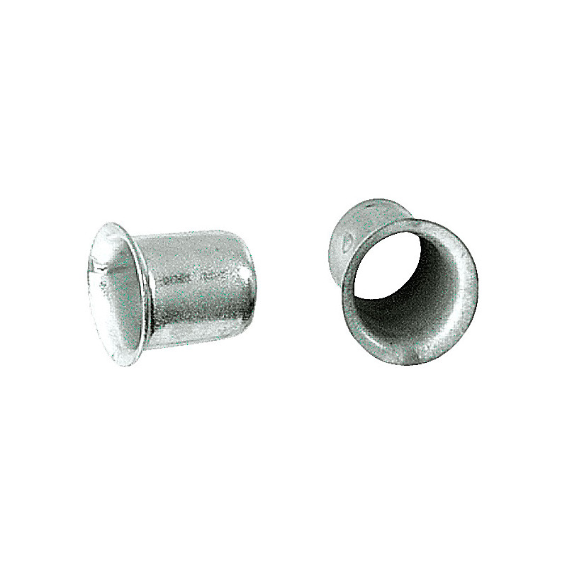 Douille pour taquet en métal nickelé Ø 7 mm 16 pièces TEKNIBOX