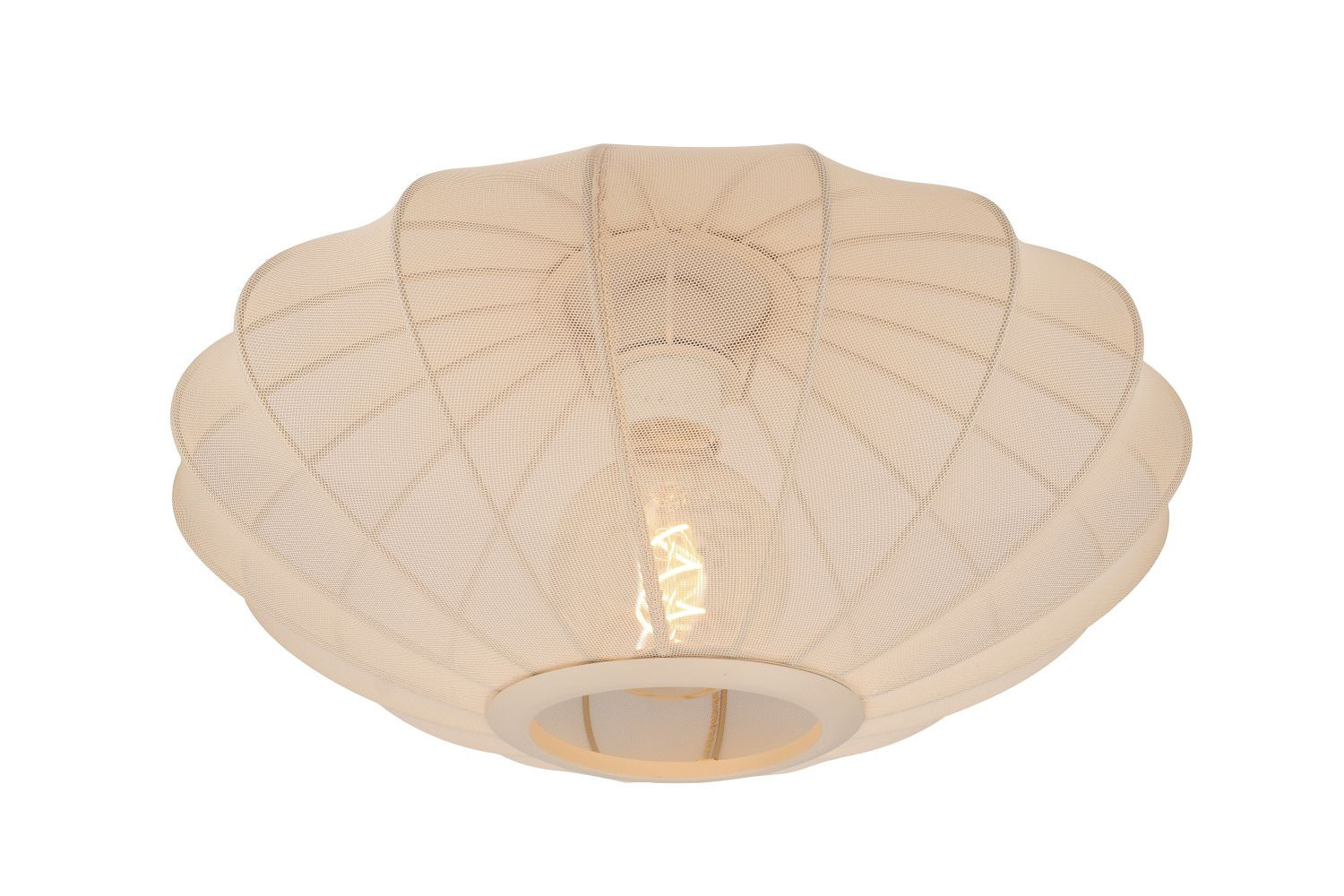 Lampa sufitowa beżowa CORINA 1xE27x40W wym: 21,5x40x40 cm Lucide
