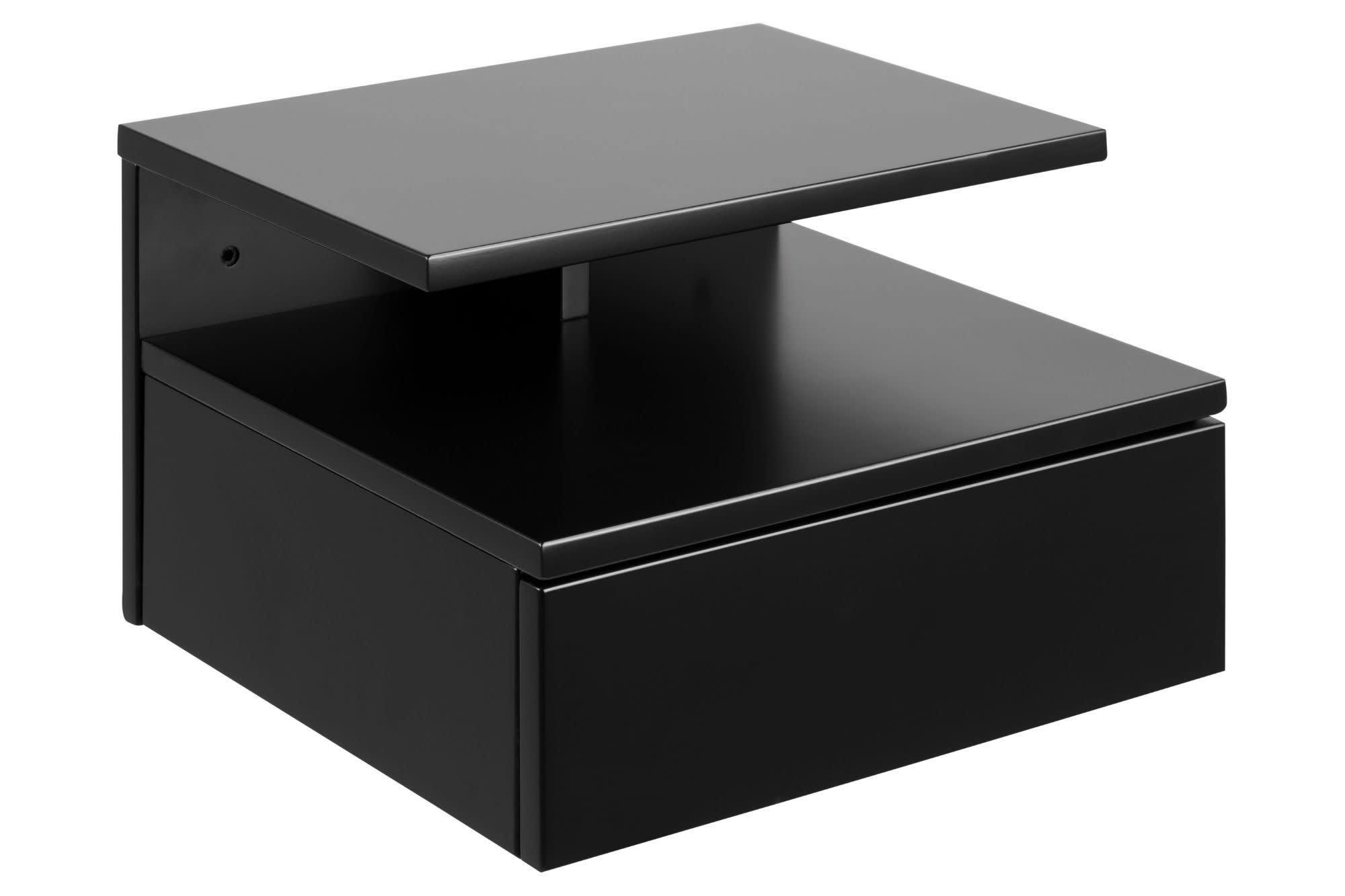 ASLAN - Chevet suspendu en bois 1 tiroir 1 niche