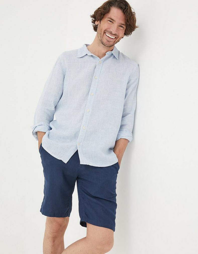 Linen Flat Front Shorts