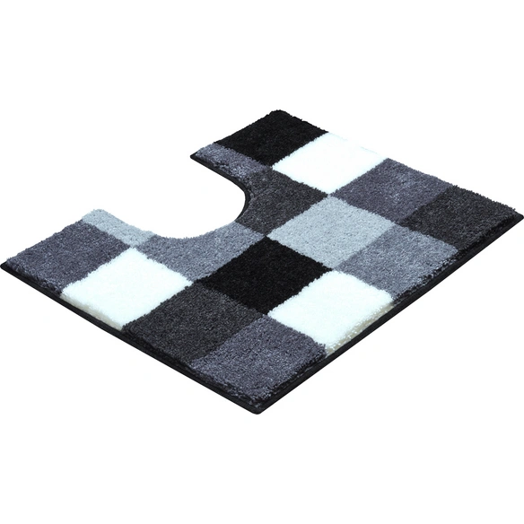 Badematte »Bona«, BxL: 50 x 60 cm, grau, aus 100% Polyacryl