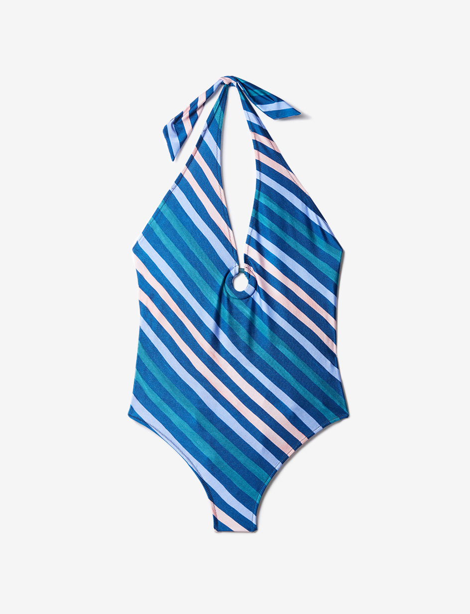 Maillot de bain une pièce tour de cou AZUR UNE PIECE NON PADDE