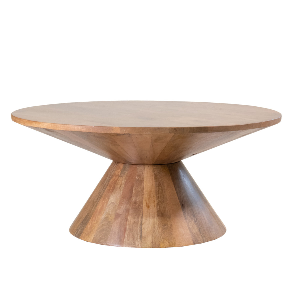 Giga Meubel Salontafel Sep - Rond - Mangohout - 90cm