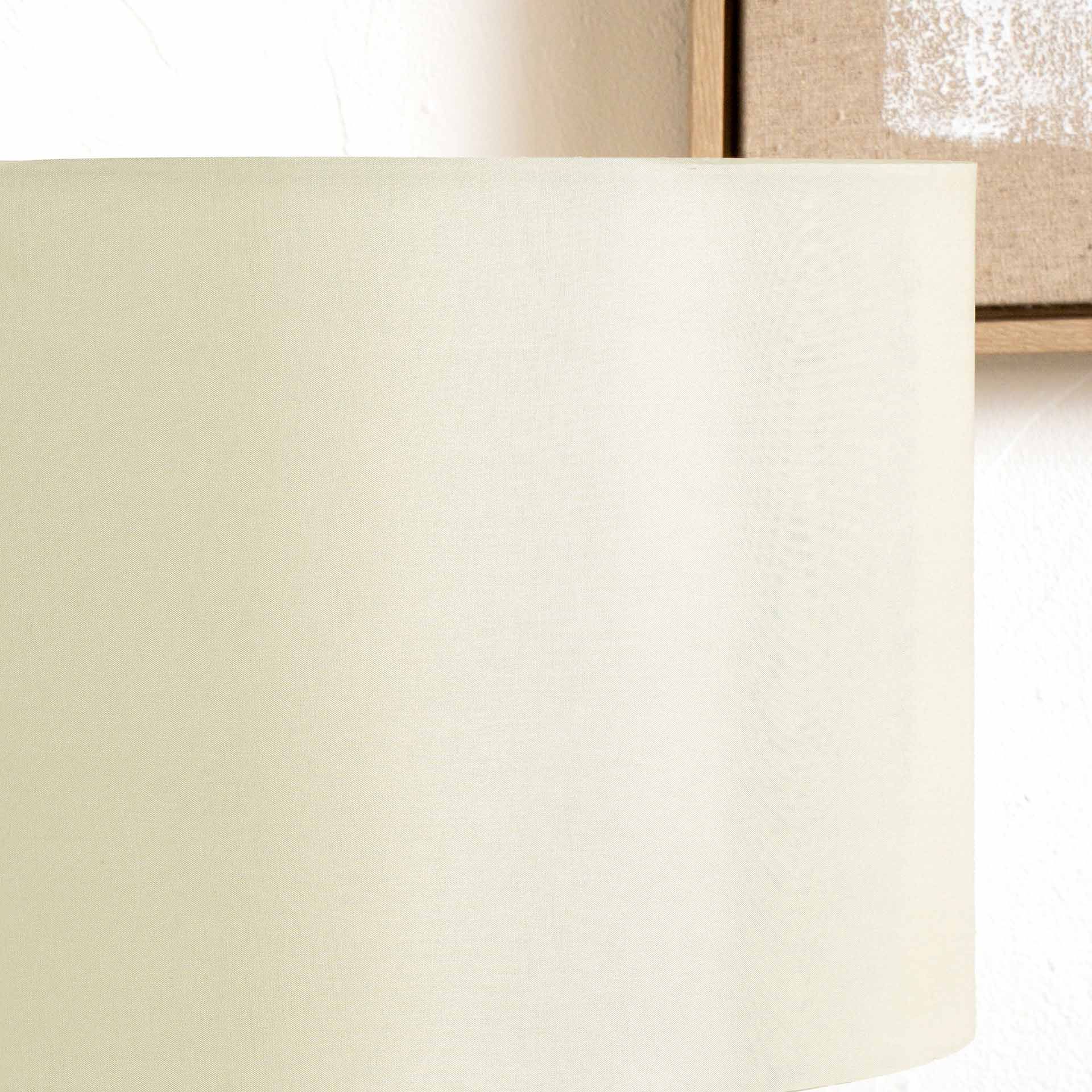 Ruma Taupe Silk Lined Cylinder Shade For Table Lamps