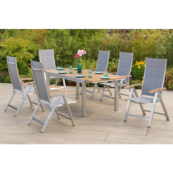 Gartenmöbel-Diningset »San Remo«, 7 tlg., 6 Sitzplätze, Aluminium