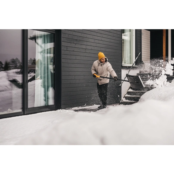 Schneeschieber »Solid«, Arbeitsbreite: 50 cm, mit Alu-Kante und Trittschutz