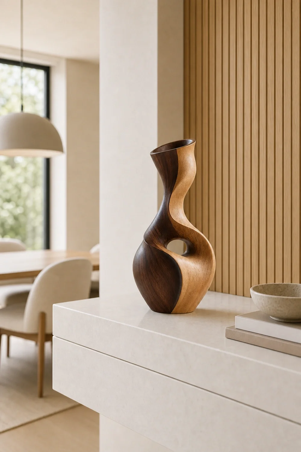 Vase Wood Sculpture #WG118
