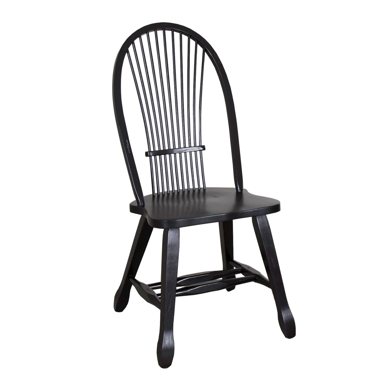 Treasures Rustic Black Sheaf Back Dining Chair (Set of 2)