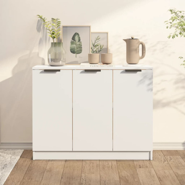 Szafka Biała z Drzwiami 90.5x30x70 cm do Salonu Pokoju Sypialni