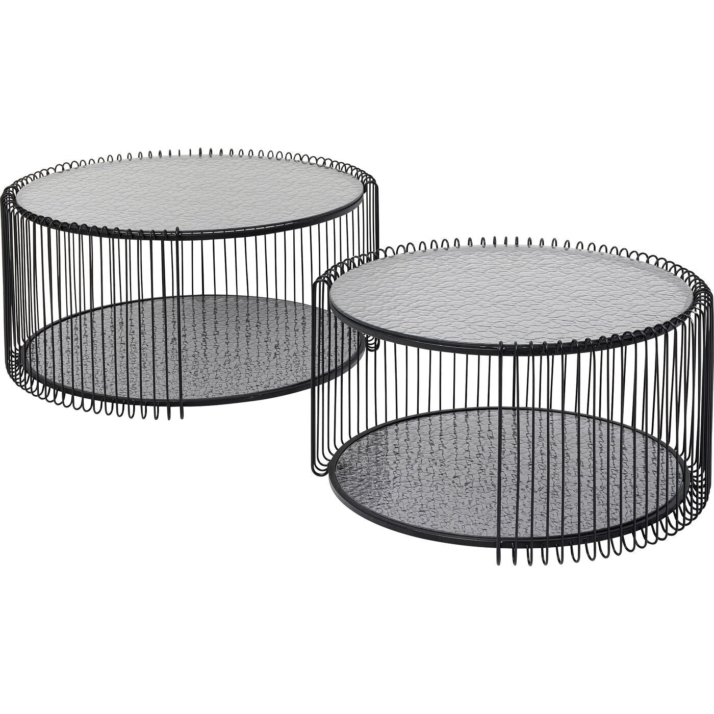 Kare Design Salontafel Wire Double Bubble zwart (2/Set)