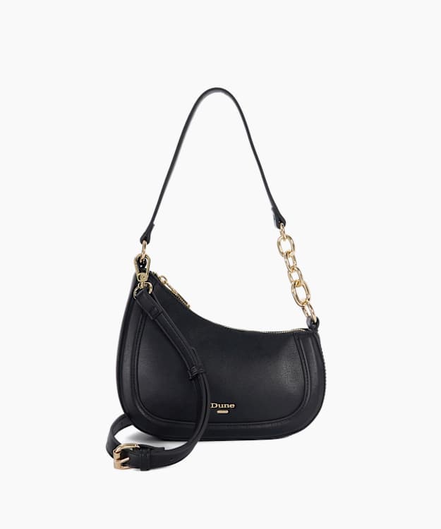 Direction Black - Chain Detail Shoulder Bag