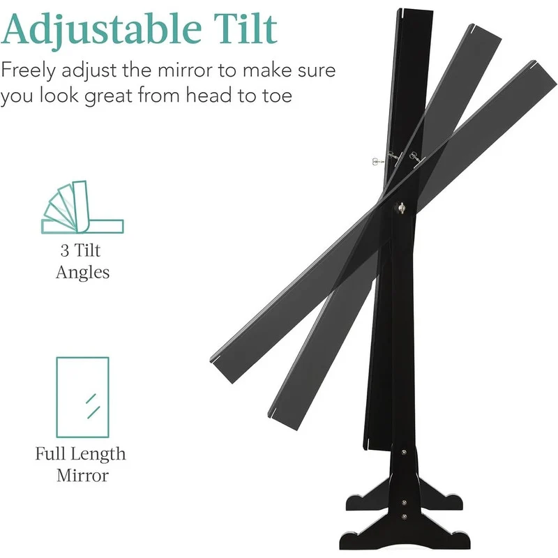 Freestanding Jewelry Armoire Cabinet - N/A