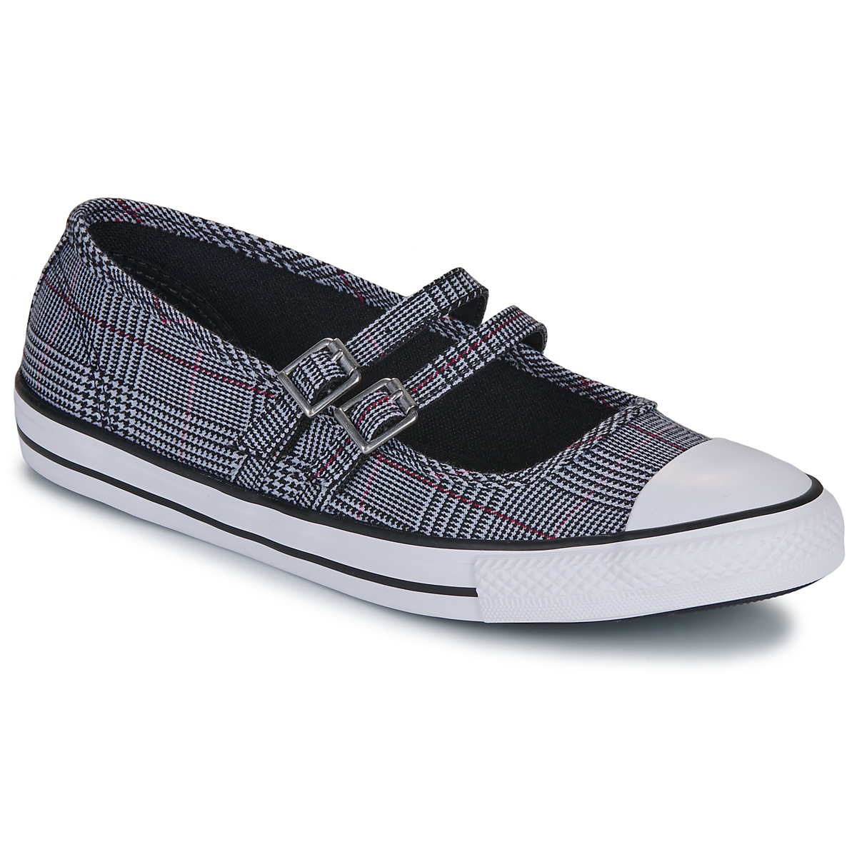 Converse - CHUCK TAYLOR ALL STAR DAINTY MARY JANE PLAID - Grey