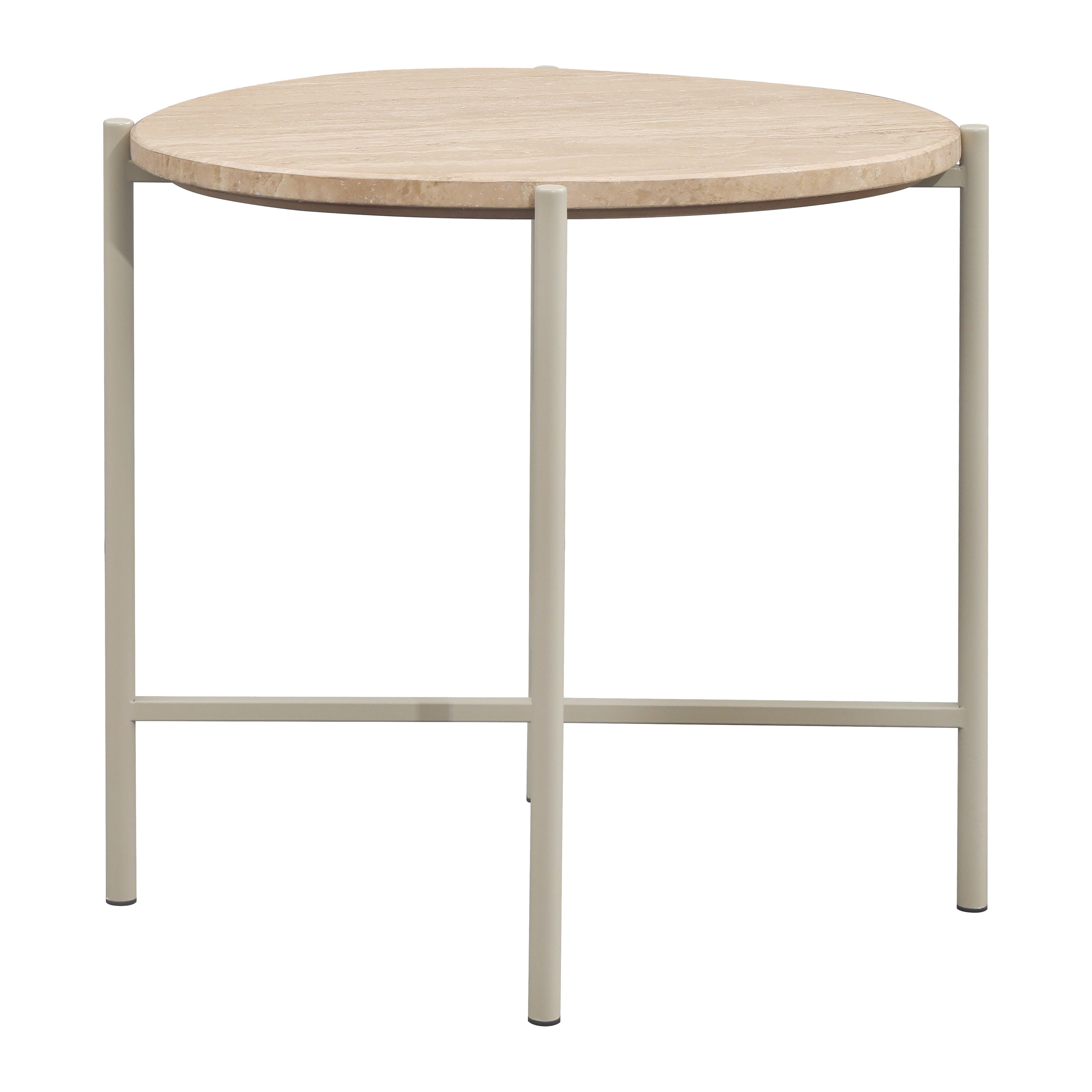 by fonQ Tavro Bijzettafel H 50 x B 54 cm - Naturel